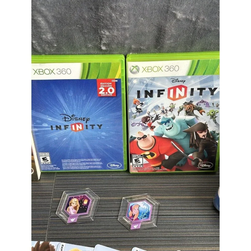 Disney Infinity Xbox 360 Jasmine Rapunzel‎ Anna Ronan Book Discs Figures Games